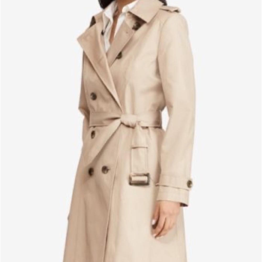 Tommy Hilfiger Classic Beige Trench Coat - Picture 2 of 6